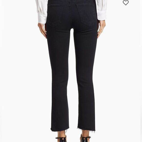 Mother The Insider Mid-Rise Frayed Step-Hem Stretch Crop Not Guilty 26 NWT $228 - Picture 4 of 10